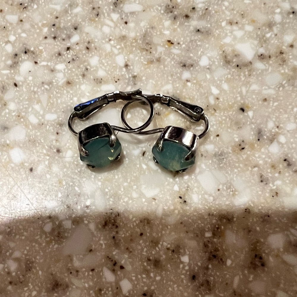 Teal Sabika London Drop Earrings